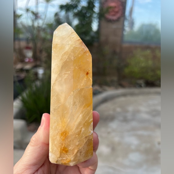 Golden Healer Quartz Crystal Tower - Picture 4 of 9